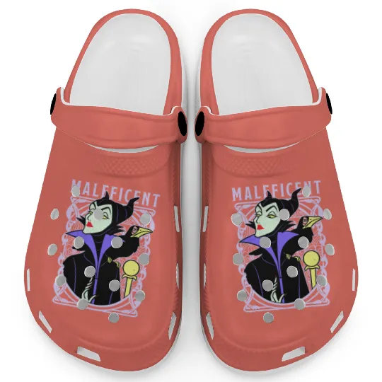 Vintage Disney Villains Sleeping Beauty Maleficent Old School Poster Clogs