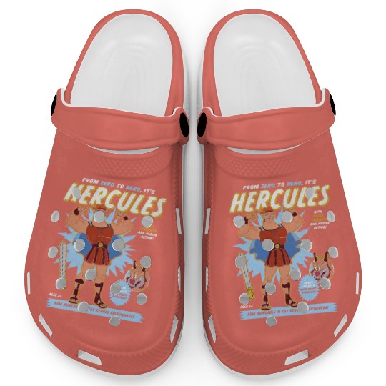 Vintage Disney Hercules Action Figure Poster Clogs