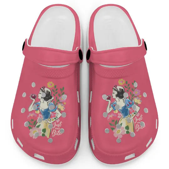 Retro Disney Snow White And The Seven Dwarfs Floral Clogs,