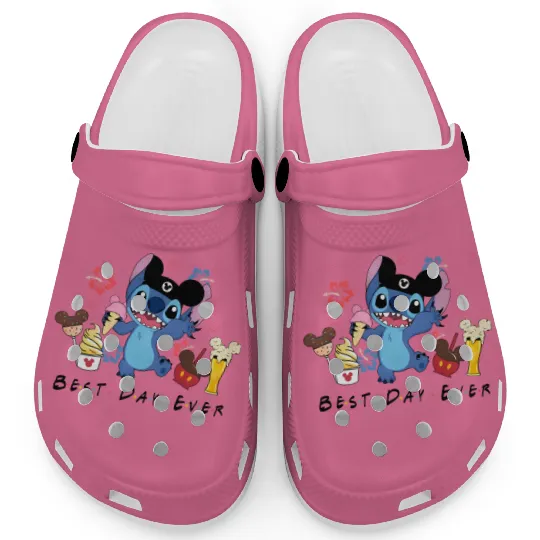 Disney Stitch Best Day Ever Clogs, Disney Stitch Clogs