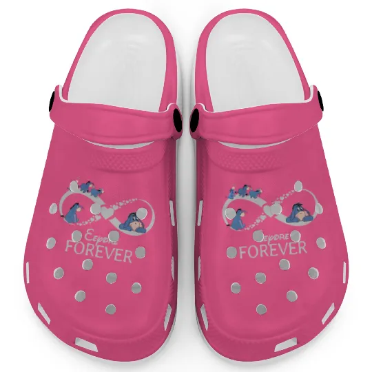 Eeyore Forever Clogs, Winnie the Pooh Eeyore, Funny Disney Clogs, Family Trip Matching Clogs