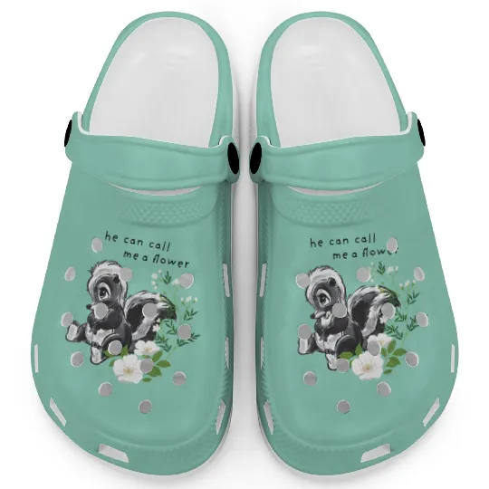Disney Bambi He Can Call Me A Flower Clogs, Magic Kingdom Holiday Trip Unisex Clogs