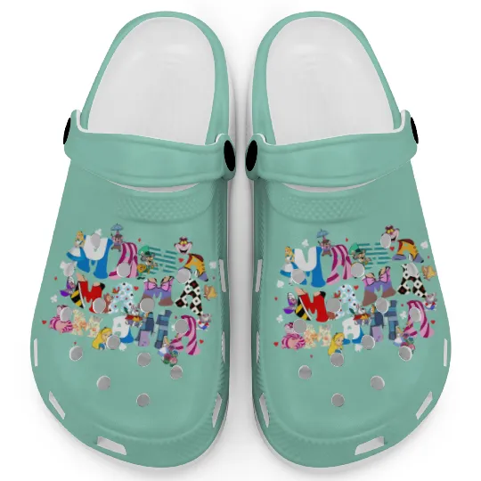 Disney Mama Alice in Wonderland Clogs, Disney Alice Cheshire Mom Clogs