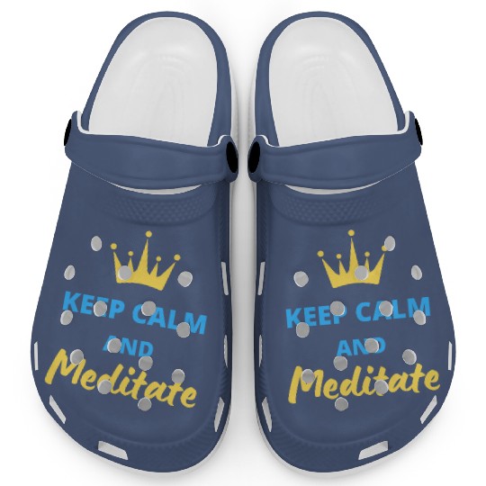 Keep calm and meditate Clogs