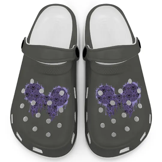 The Haunted Mansion Disney Castle Mickey Icon Clogs Hitchhiking Ghosts Clogs