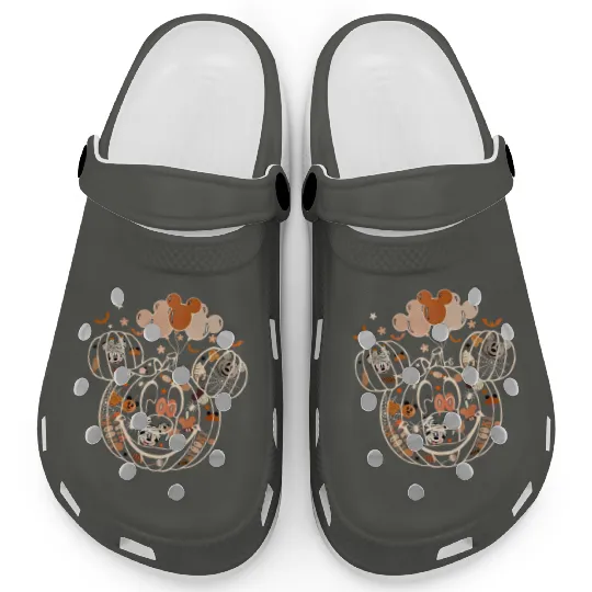 Mickey Pumpkin Halloween Clogs, Disney Spooky Season Halloween Clogs, Disney Halloween Trip Clogs, Disney Fall Clogs, Disney Pumpkin Clogs
