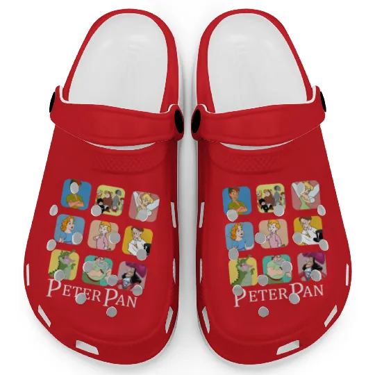 Disney Peter Pan Characters Clogs, Peter Pan Clogs