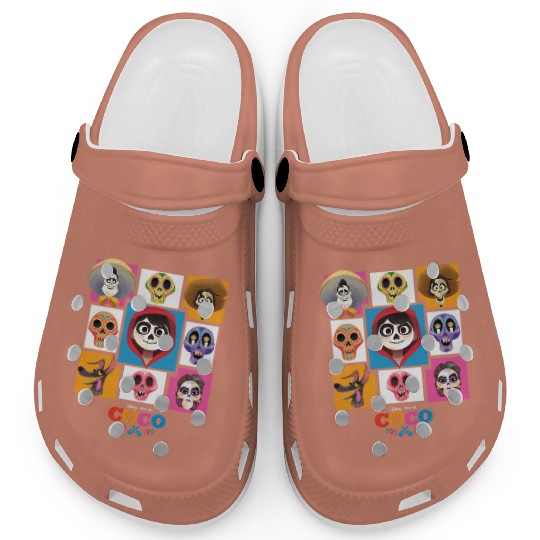 Disney Pixars Coco Main Characters Group Shot Chest Panels Clogs