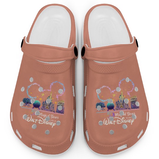 Disney World Clogs, Disney 50'th Anniversary Clogs, 50'th Anniversary, Disney Magical Years Clogs