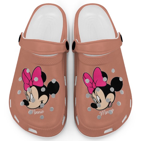 Disneyss Mickey And Friends Minnie Mouse Big Face Clogs