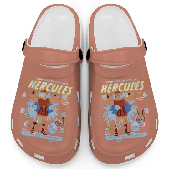 Vintage Disney Hercules Action Figure Poster Clogs