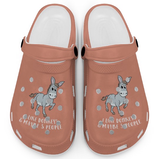 I Like Donkeys And Maybe 3 People Cute Donkey Clogs