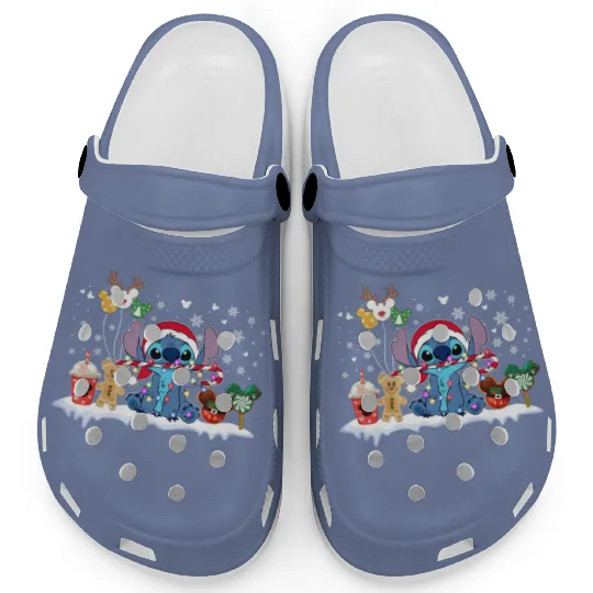 Stitch Christmas Clogs, Disney Christmas Clogs, Stitch Clogs, Disney Matching Clogs