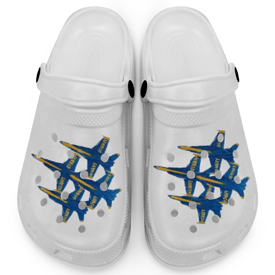 Navy Blue Angels - Navy - Clogs