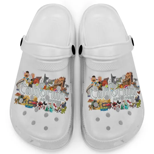 Vintage Disneyland California Adventure Clogs, Mickey Disney California