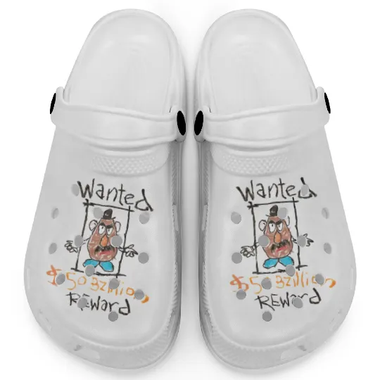 Toy Story Wanted Poster Clogs | Disney Clogs | Mr Potato Head Clogs
