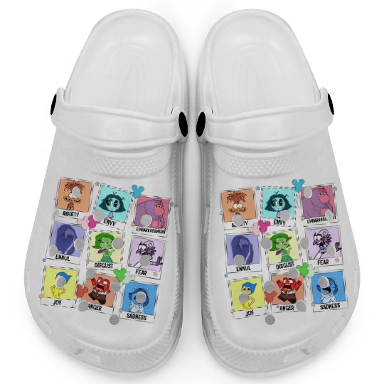 Disney Pixar Inside Out Characters Clogs, Disneyland Inside Out 2