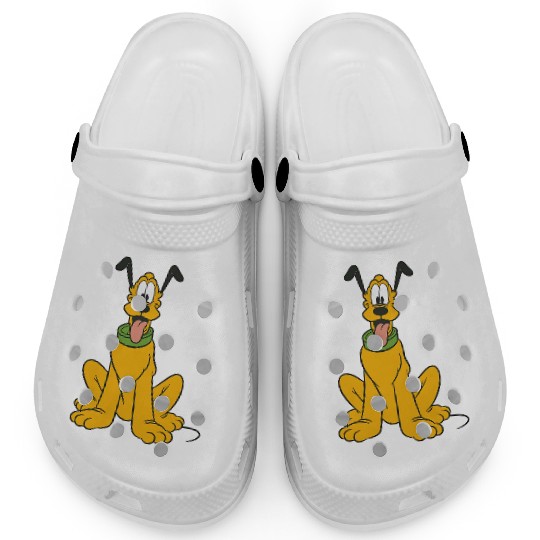 Disney Mickey And Friends Traditional Pluto Portrait Clogs, Pluto Dog Clogs, Magic Kingdom Clogs