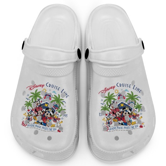 Where Magic Meets the Sea Mickey and Friends Disney Cruise Line Clogs