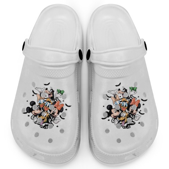 Mickey Friends Skeleton Halloween Clogs, Disney Halloween Clogs, Spooky Season Clogs