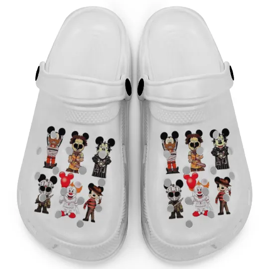 Disney Mickey Cosplay Character Halloween Movie Clogs, Mickey Horror Unisex Clogs