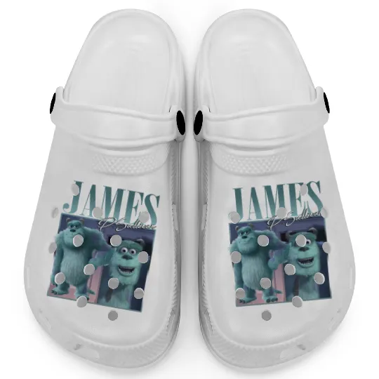 James P.Sullivan Disney Monsters Retro Clogs, Monsters Inc Vintage Style Clogs