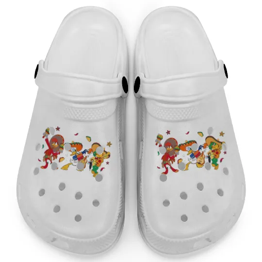 Retro The Three Caballeros  Clogs, Jose Donald Duck Panchito, Disney Cinco De Mayo Fiesta Clogs