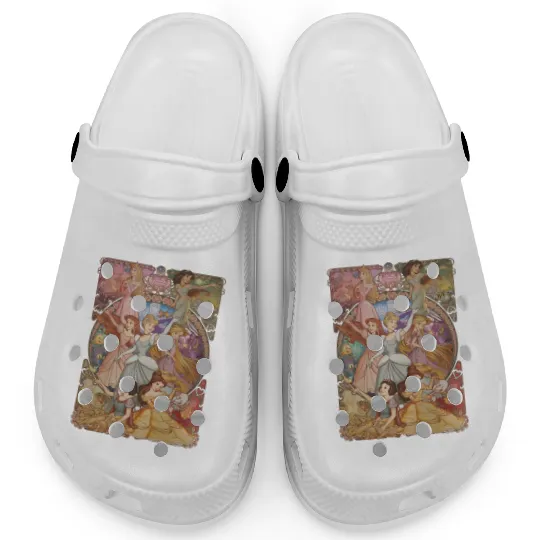 Vintage Disney Princess Clogs, Vintage Princess Clogs
