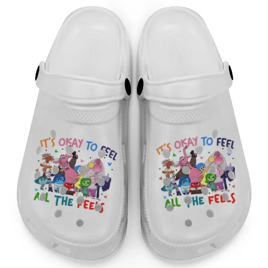 Today I Feel All The Feels Inside Out 2 Clogs, Disney Matching Clogs, Inside Out 2