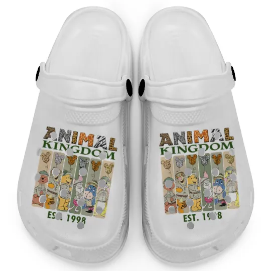 Disney Animal Kingdom Clogs, Pooh Animal Kingdom Clogs, Animal Kingdom Family Matching