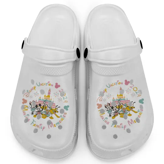 Magic Kingdom Clogs, Mickey & Friends Clogs, Disney Vacation Family Clogs, Disney Clogs