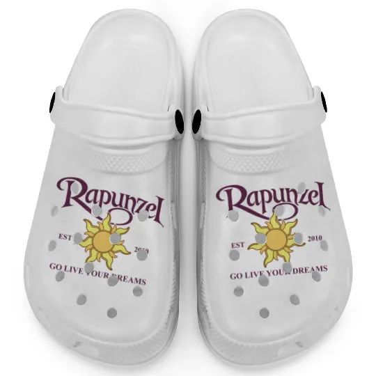 Disney Tangled Rapunzel Clogs, Disneyland Vacation Holiday Clogs