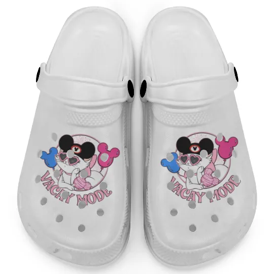 Disney The Aristocats Marie Cat Vacay Mode Mickey Balloon Clogs, Disney Cat Clogs