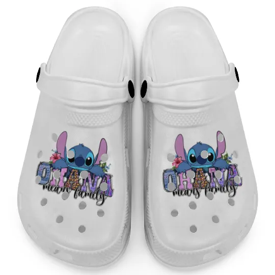 Ohana Clogs, Stitch Ohana Clogs, Disney Clogs, Lilo And Stitch Clogs