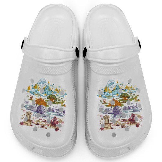 Vintage Disney Epcot Clogs, Epcot 1982 Clogs