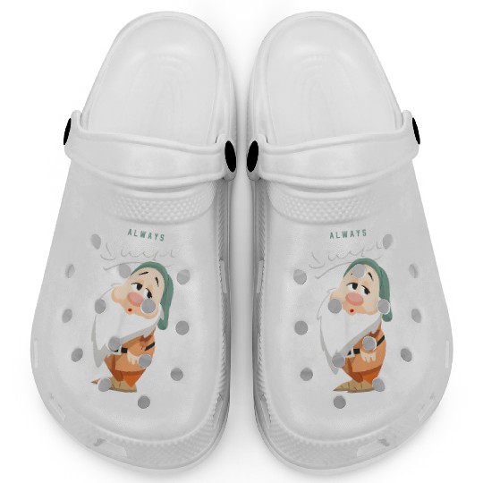 Disney Snow White And The Seven Dwarfs Always Sleepy Clogs, WDW Magic Kingdom Disneyland Family Vacation Birthday Gift
