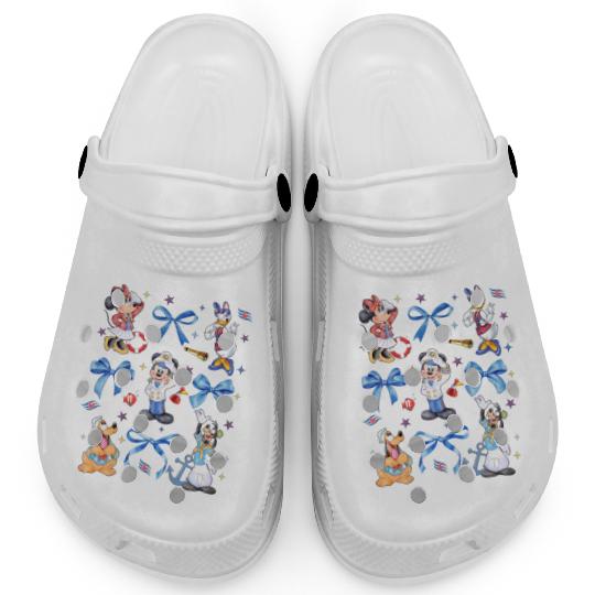 Mickey and Friends Coquette Bows Disney Cruise Clogs