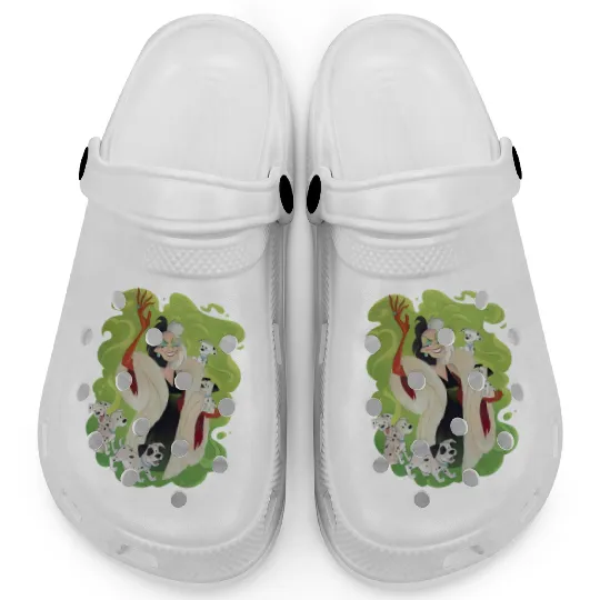 Villains Cruella De Vil Clogs - Disney Cruella Clogs, Cruella Devil Clogs
