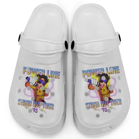 Powerline Stand Out World Tour 95 Clogs, Disney Powerline Goofy Movie Clogs