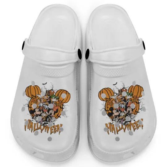 Retro Mickey And Friends Halloween Clogs, Disney Halloween Clogs