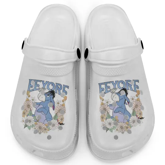 Retro Disney Eeyore  Clogs, Eeyore Winnie The Pooh