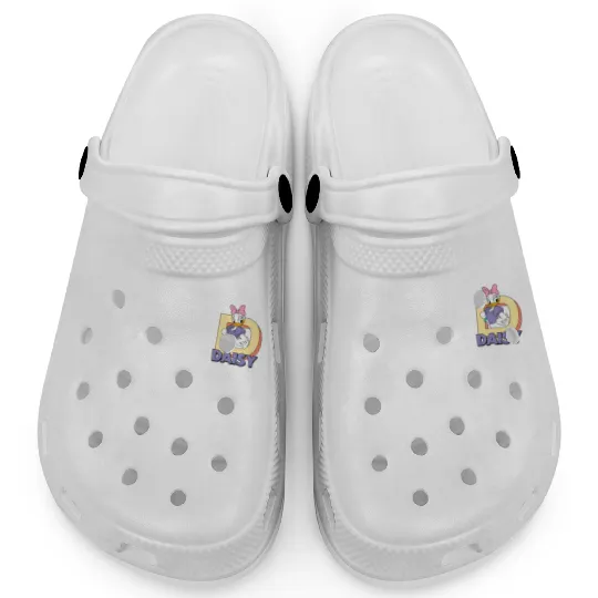 Daisy Duck Pocket Clogs, Disney Daisy Pocket Clogs, Disney Girls Clogs, Daisy Duck Trip Clogs, Daisy Duck Disney Clogs