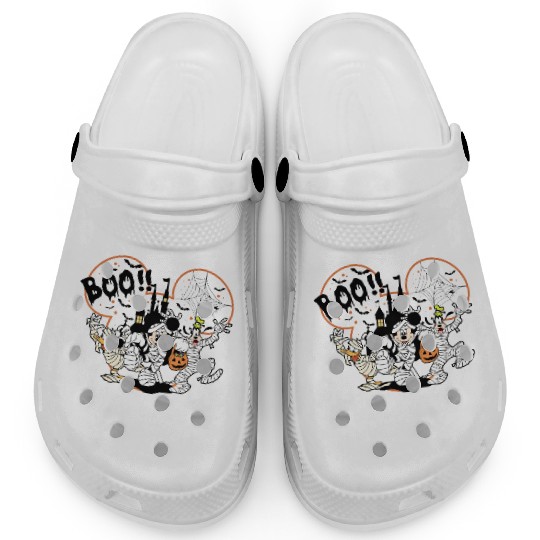 Disney Halloween Characters Boo Clogs, Mickey And Friends Mummy Clogs