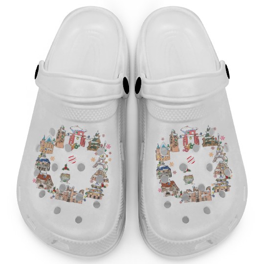 Disney Joy To The World Clogs, Epcot World Showcase, Disney Christmas Clogs