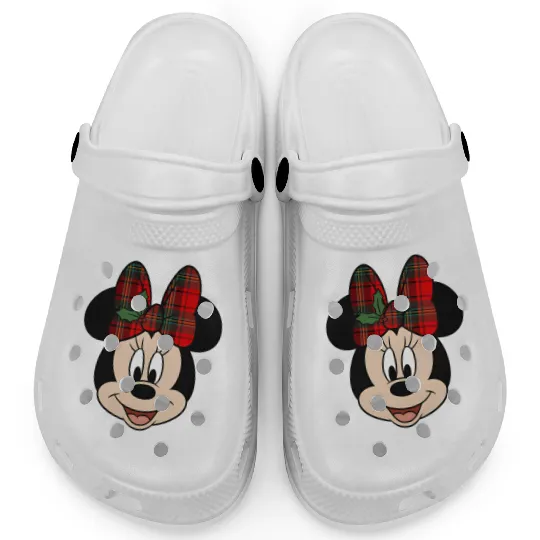 Disney Minnie Mouse Christmas Bow Holiday Clogs