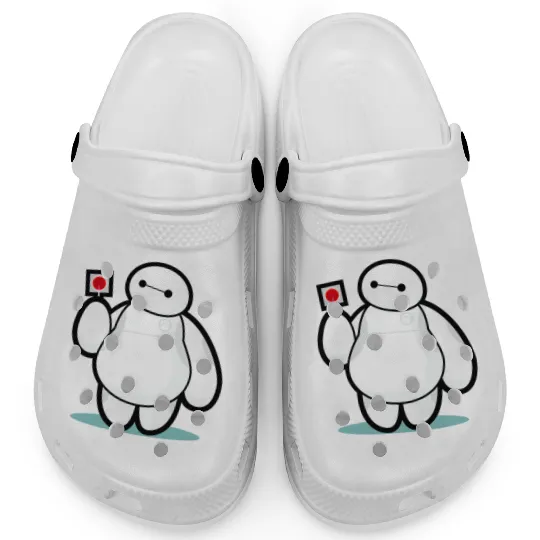 Disney Big Hero 6 Baymax With Lollipop Cute Shot Clogs
