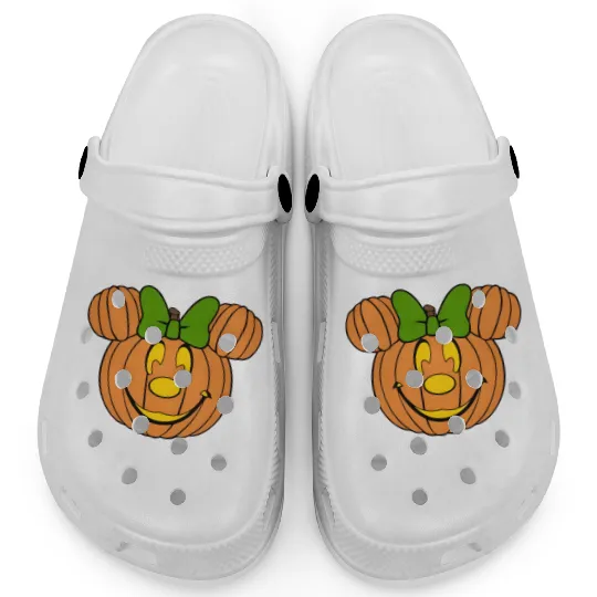 Minnie Pumpkin - unisex Clogs | disney halloween | disney vacation Clogs | disney thanksgiving | disney Clogs |  mickey halloween | disney.