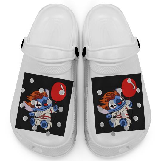 Pennywise Stitch Halloween Clogs, Disney Halloween Clogs