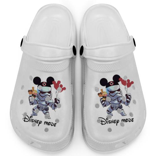 Stormtrooper Mickey Balloon Clogs, Disney Star Wars Ice Cream Clogs