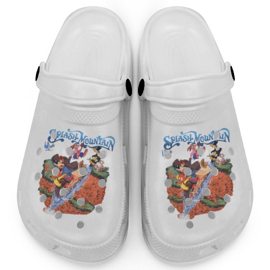 Vintage Disney Splash Mountain Clogs, Disney Mountain Clogs, Brer Rabbit, Brer Bear, Water Ride Disneyworld Clogs